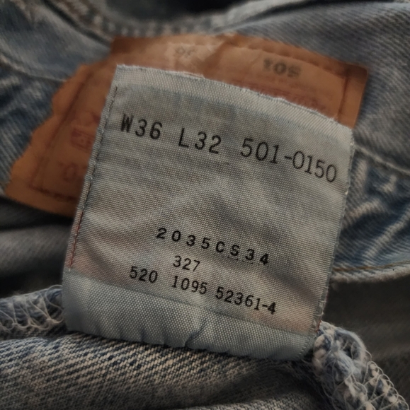 Vintage x 90s “made in USA” 501 Levi Classic Red Tab Blue Jean - Picture 11 of 13